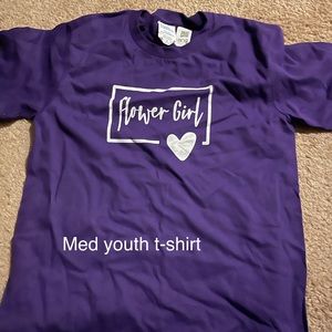 2 flower girl shirts
